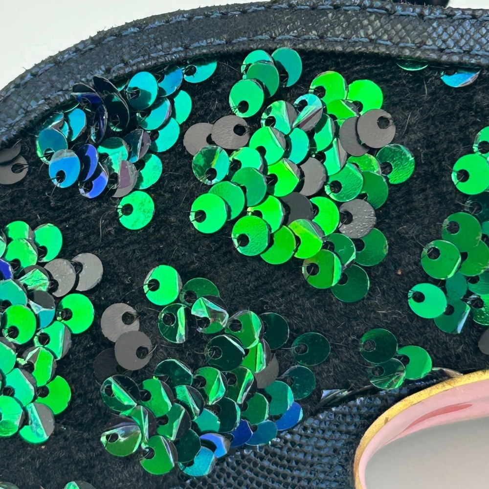Irregular Choice Green Blue Sequin Party Heels Holiday Christmas Mermaid Oz -6.5 - Picture 11 of 16